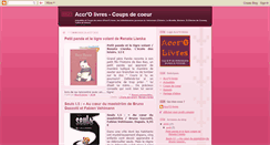 Desktop Screenshot of accrolivrescoupdecoeur.blogspot.com