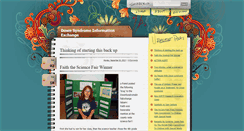 Desktop Screenshot of downsyndromeinfoexchange.blogspot.com