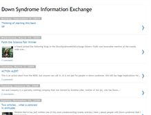 Tablet Screenshot of downsyndromeinfoexchange.blogspot.com