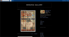 Desktop Screenshot of bonanzagallery.blogspot.com