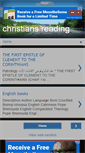 Mobile Screenshot of christiansreading.blogspot.com
