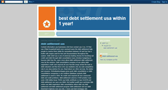 Desktop Screenshot of debt-settlement-usa-best.blogspot.com