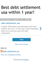 Mobile Screenshot of debt-settlement-usa-best.blogspot.com