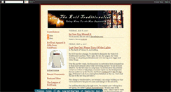 Desktop Screenshot of eviltraditionalist.blogspot.com