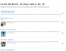 Tablet Screenshot of lavozdelbarrio2-34.blogspot.com