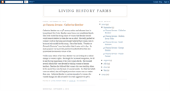 Desktop Screenshot of livinghistoryfarms.blogspot.com