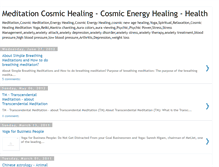 Tablet Screenshot of cosmichealing.blogspot.com