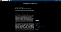 Desktop Screenshot of immensefashions.blogspot.com