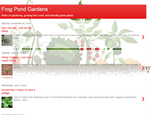 Tablet Screenshot of frogpondgardens.blogspot.com