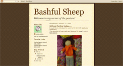 Desktop Screenshot of bashfulsheep.blogspot.com