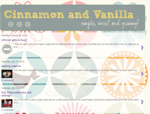 Tablet Screenshot of cinnamonandvanilla.blogspot.com