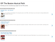 Tablet Screenshot of offthebeatenmusicalpath.blogspot.com