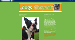 Desktop Screenshot of dogs-inthepark.blogspot.com