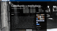 Desktop Screenshot of cabizbundoymeditabajo.blogspot.com