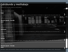 Tablet Screenshot of cabizbundoymeditabajo.blogspot.com