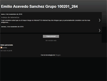 Tablet Screenshot of emilioacevedosanchezgrupo100201264.blogspot.com