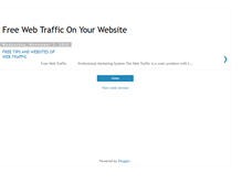 Tablet Screenshot of fwebtraffic.blogspot.com