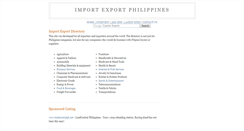 Desktop Screenshot of importexportphilippines.blogspot.com