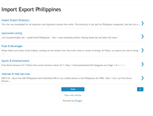 Tablet Screenshot of importexportphilippines.blogspot.com