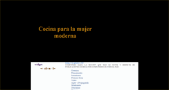 Desktop Screenshot of cocinaparalamujermoderna.blogspot.com
