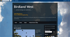 Desktop Screenshot of birdlandwest.blogspot.com