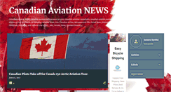 Desktop Screenshot of canadian-aviation-news.blogspot.com