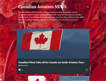 Tablet Screenshot of canadian-aviation-news.blogspot.com