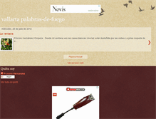 Tablet Screenshot of palabras-de-fuego.blogspot.com