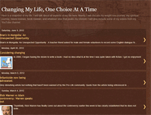 Tablet Screenshot of changingmylifeonechoiceatatime.blogspot.com
