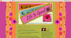 Desktop Screenshot of lifeisgood-cindy.blogspot.com