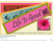 Tablet Screenshot of lifeisgood-cindy.blogspot.com