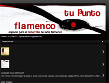 Tablet Screenshot of mipuntoflamenco.blogspot.com