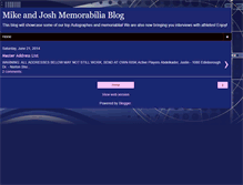 Tablet Screenshot of mikeandjoshmemorobelia.blogspot.com