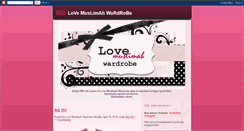 Desktop Screenshot of lovemuslimahwardrobe.blogspot.com