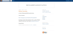 Desktop Screenshot of mcgarryassociates.blogspot.com