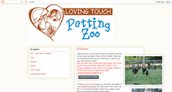 Desktop Screenshot of lovingtouchpettingzoo.blogspot.com