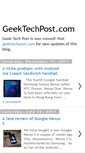 Mobile Screenshot of geektechpost.blogspot.com