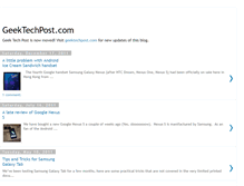 Tablet Screenshot of geektechpost.blogspot.com