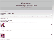 Tablet Screenshot of exclusivelycreativecafe.blogspot.com