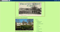 Desktop Screenshot of prenteninhetpark.blogspot.com