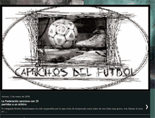 Tablet Screenshot of caprichosdelfutbol.blogspot.com