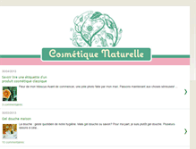 Tablet Screenshot of cosmetiquenaturelle.blogspot.com