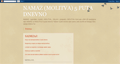 Desktop Screenshot of namazmolitva.blogspot.com