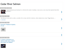 Tablet Screenshot of cedarriversalmon.blogspot.com