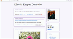 Desktop Screenshot of alicedeketele.blogspot.com