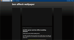 Desktop Screenshot of benaffleckwallpaper.blogspot.com
