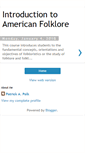 Mobile Screenshot of introductiontoamericanfolklore.blogspot.com