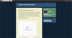 Desktop Screenshot of musicasdospensamentos.blogspot.com