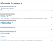 Tablet Screenshot of musicasdospensamentos.blogspot.com