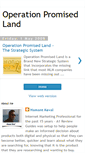 Mobile Screenshot of operation-promised-land.blogspot.com